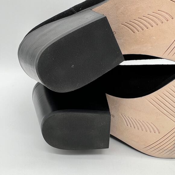 PAIGE Laney Suede Western Boot Womens 9 Black Pointed Toe Black Heel Cowboy NEW - Picture 10 of 10